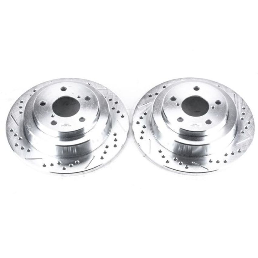 PowerStop JBR359XPR PowerStop Evolution Performance Drilled, Slotted & Plated Brake Rotor Pair