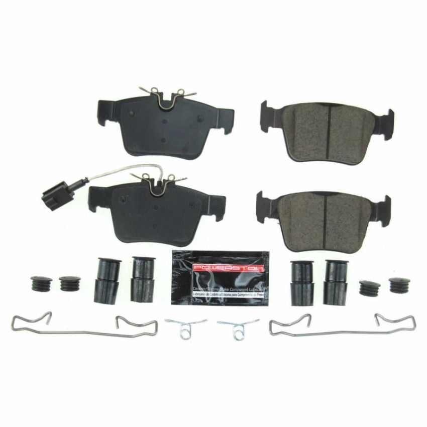 PowerStop Z23-1989 PowerStop - Z23 Daily Driver Carbon-Fiber Ceramic Brake Pads with Hardware Kit