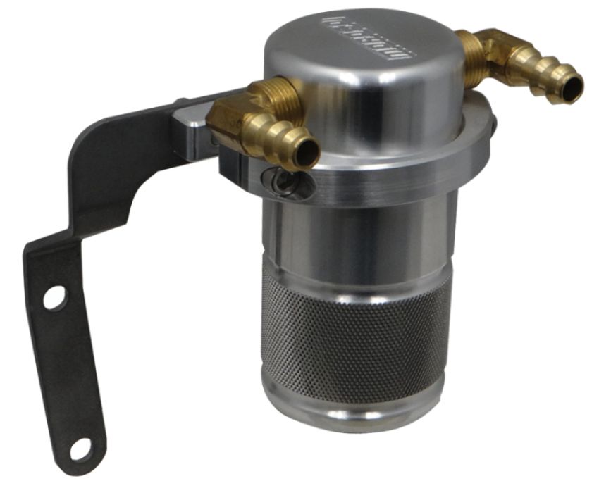 Moroso 85686 14-19 Chevrolet Corvette (Non ZO6) Air/Oil Separator Catch Can - Small Body - Billet Aluminum