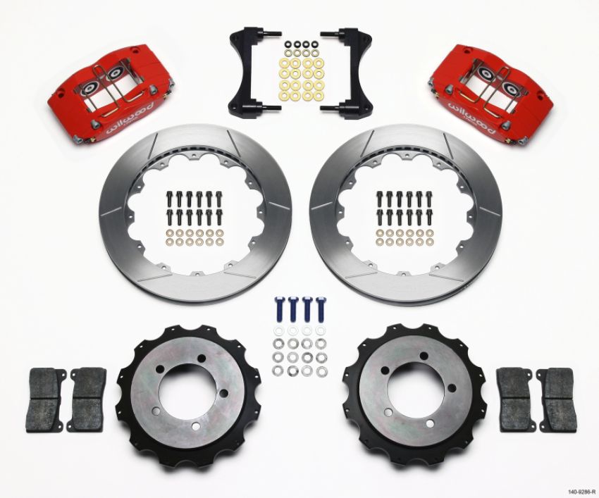 Wilwood 140-9286-R Dynapro Radial Rear Kit 13.00in Red Mitsubishi EVO VIII