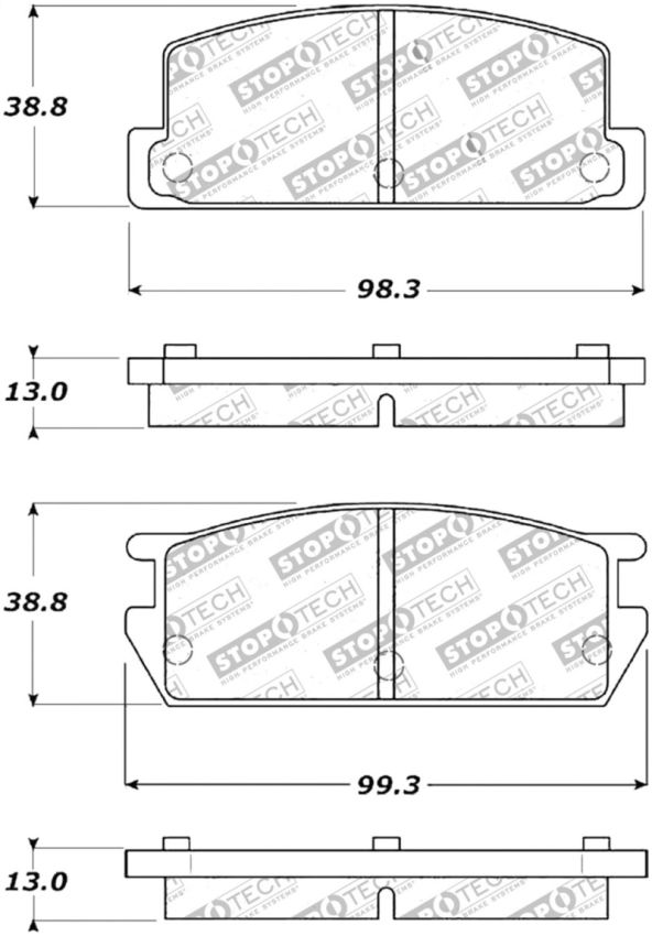 Stoptech 309.02350 Performance Brake Pads