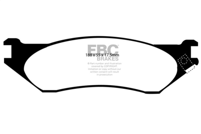 EBC Brakes ED91267 Truck/SUV Extra Duty Brake Pads