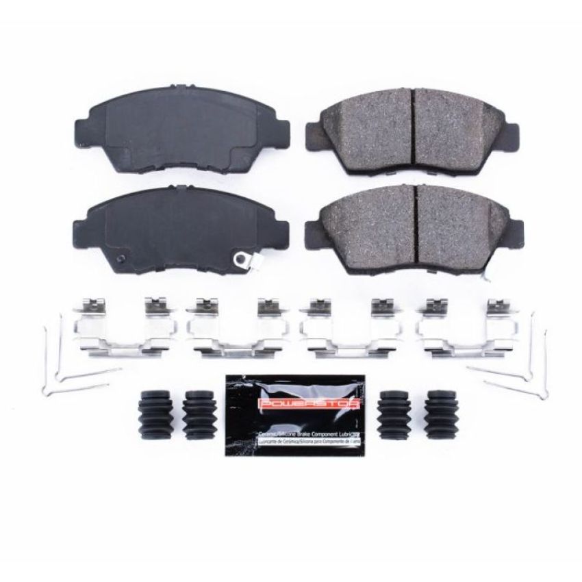 PowerStop Z23-948 PowerStop - Z23 Daily Driver Carbon-Fiber Ceramic Brake Pads with Hardware Kit