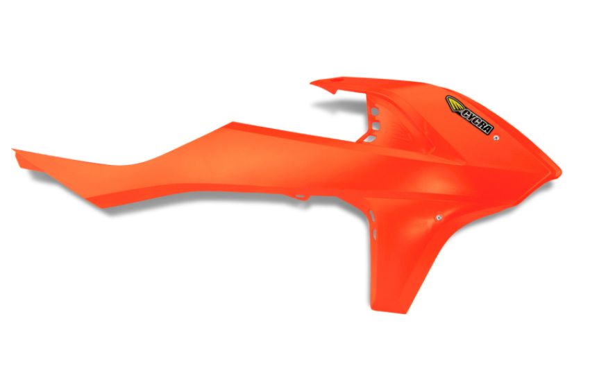 Cycra 1CYC-1901-22 16-18 KTM 125 SX Powerflow Radiator Shrouds - Orange