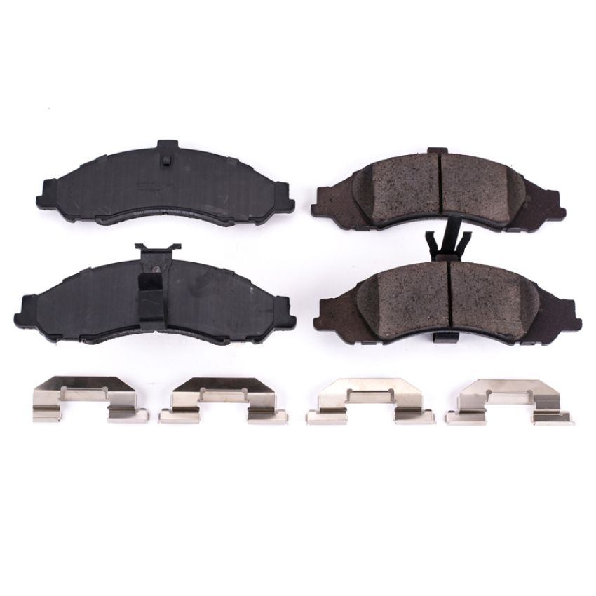 PowerStop 17-1043 PowerStop - Z17 Low-Dust Ceramic Brake Pads with Hardware