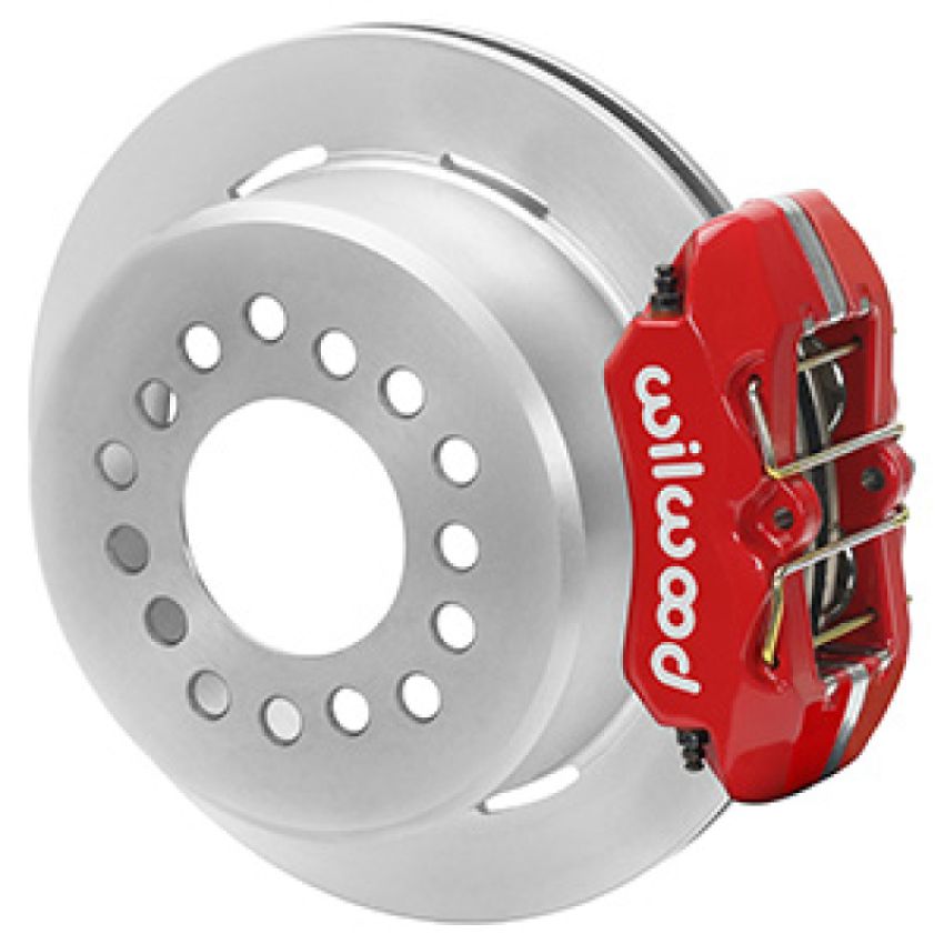 Wilwood 140-16444-R Chevrolet 7-5/8in Rear Axle Dynapro Disc Brake Kit 11in Rotor -Red Caliper