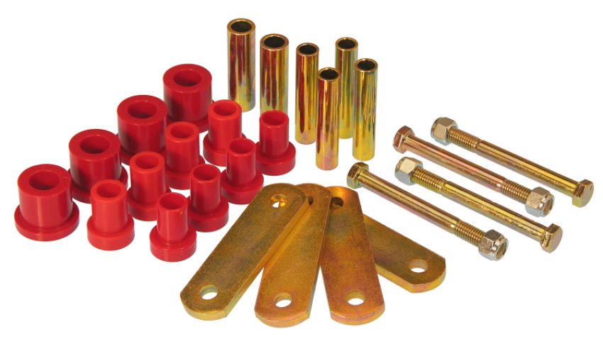 Prothane 4-1018 Chrysler SS Conv HD Spring & Shackles Bushings - Red
