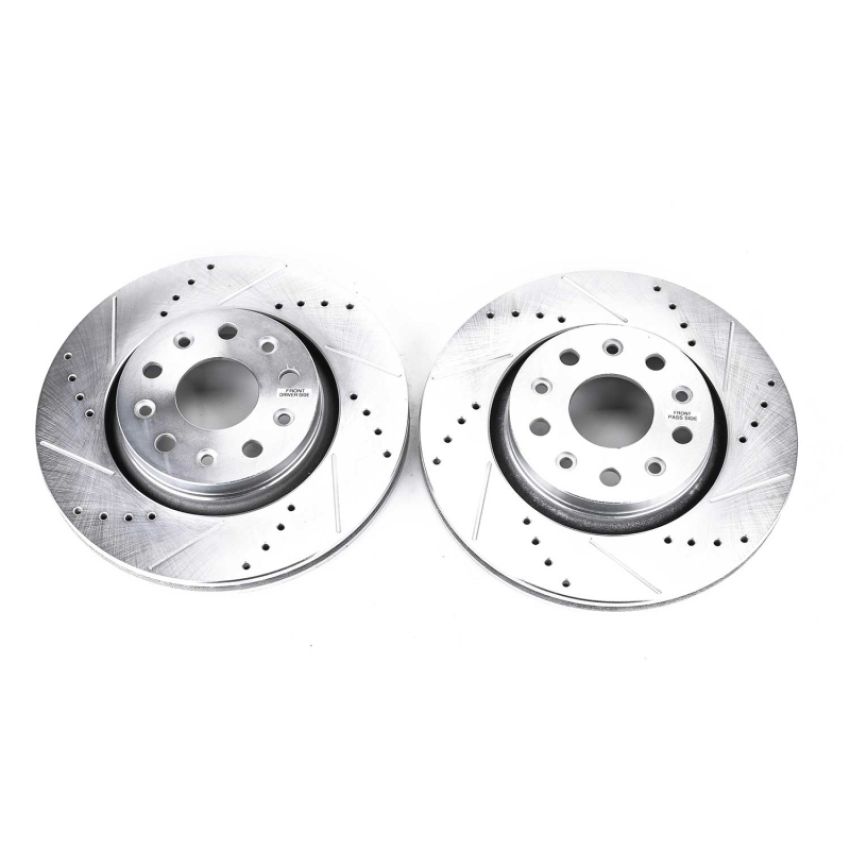 PowerStop AR8386XPR PowerStop Evolution Performance Drilled, Slotted & Plated Brake Rotor Pair