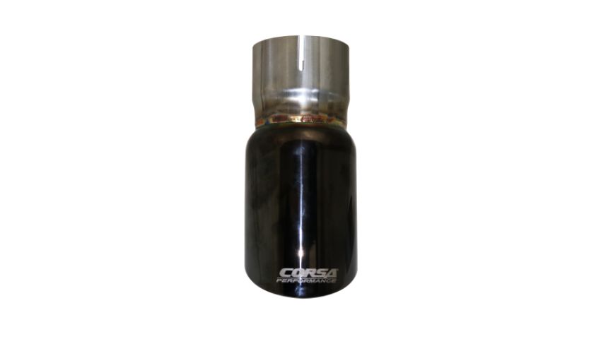Corsa Performance TK001BLK Single 3.0in. Black PVD Pro-Series Universal Tip Kit (2.5in. Inlet-Clamp Include