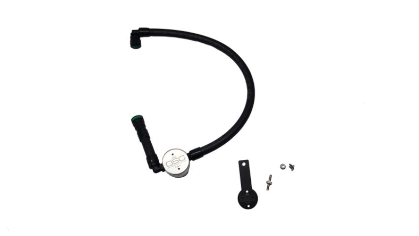 J&L 16-22 Dodge Durango / Jeep Grand Cherokee 3.6L Oil Separator 3.0 Passenger Side - Clear Anodized