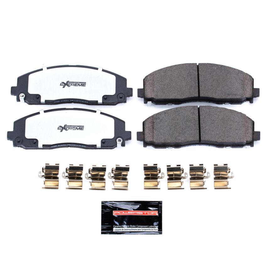 PowerStop Z36-1589 PowerStop - Z36 Truck and SUV Carbon-Fiber Ceramic Brake Pads with Hardware Kit