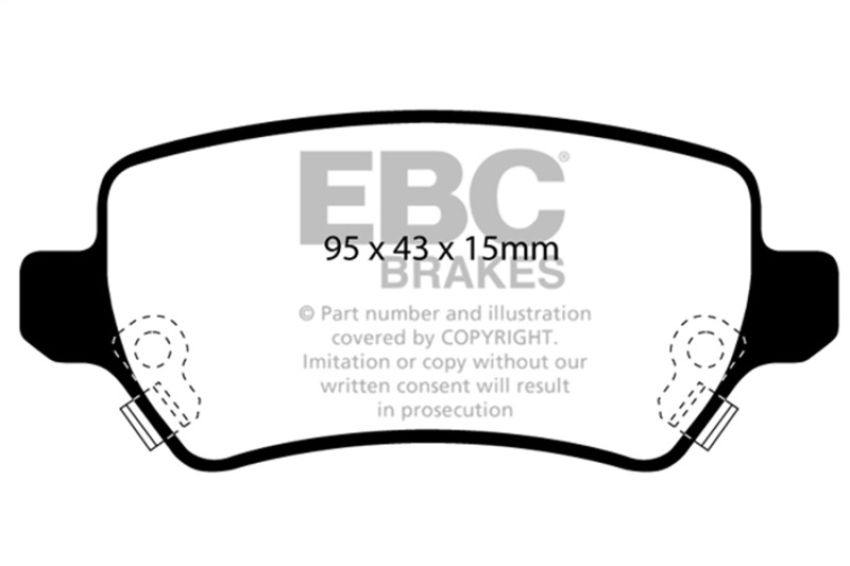 EBC Brakes DP21447 Greenstuff 2000 Series Sport Brake Pads