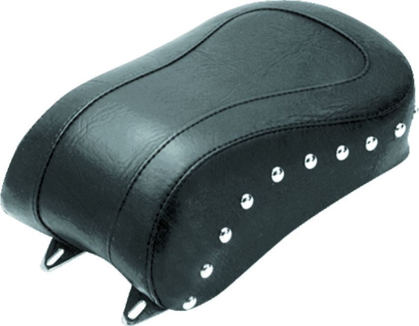 Mustang Motorcycle 75085 Mustang 84-06 Harley Standard Rear Tire Standard Touring Passenger Seat w/Studs - Black