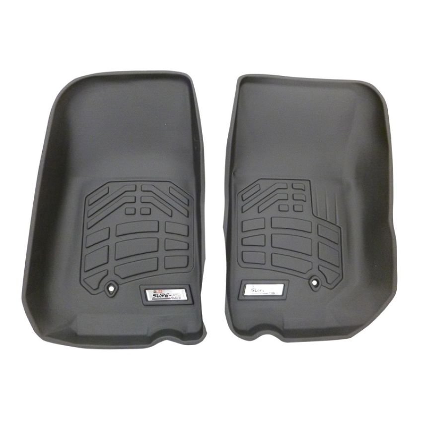 Westin 72-110034 2007-2013 Jeep Wrangler/Wrangler Unlimited Wade Sure-Fit Floor Liners Front - Black