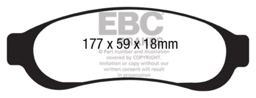 EBC Brakes UD1067 Ultimax OEM Replacement Brake Pads