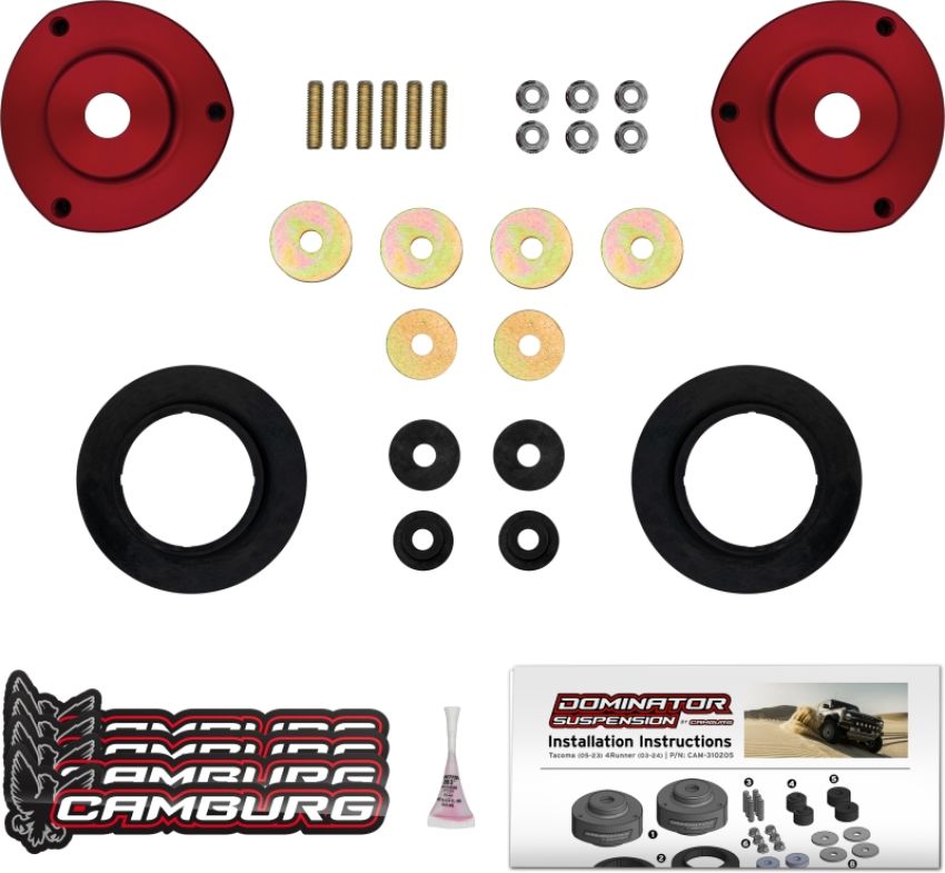 Camburg CAM-310205 05-23 Toyota Tacoma / 03-24 Toyota 4Runner Dominator Preload Spacer Kit