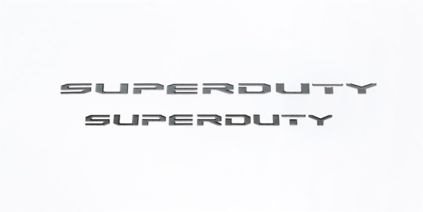 Putco 55552BPFD 17-19 Ford SUPERDUTY Letters (Stamped/Black Platinum) Tailgate/Rear