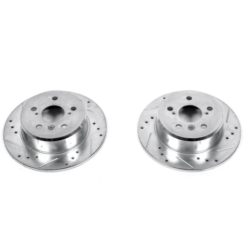 PowerStop JBR713XPR PowerStop Evolution Performance Drilled, Slotted & Plated Brake Rotor Pair