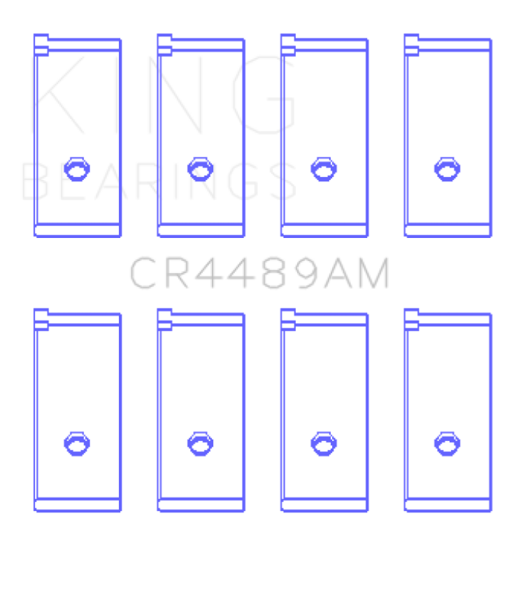 King Engine Bearings CR4489AM0.25 Suzuki F8/F10/(Size +0.25mm) Connecting Rod Bearing Set