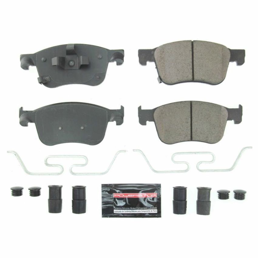 PowerStop Z23-2115 PowerStop - Z23 Daily Driver Carbon-Fiber Ceramic Brake Pads with Hardware Kit