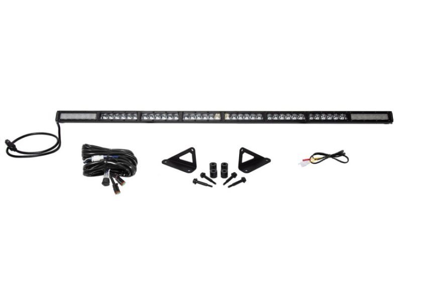 Diode Dynamics DD6106 18-21 Jeep JL Wrangler/Gladiator SS50 Hood LED Light Bar Kit - White Combo