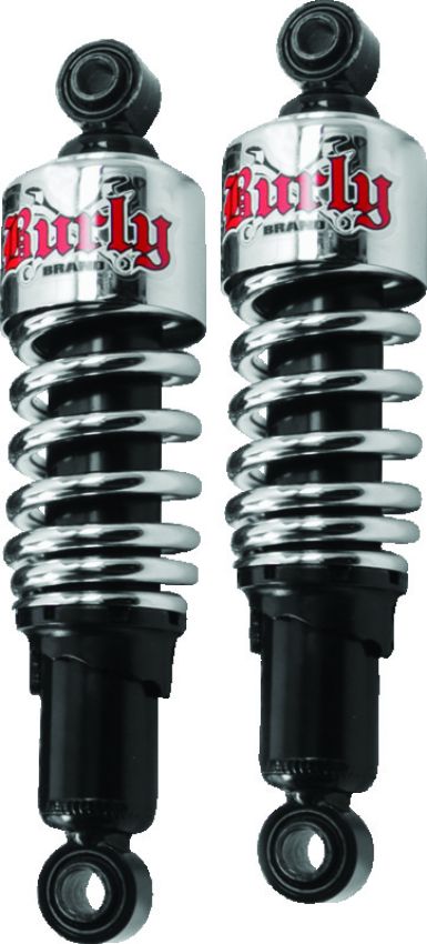 Burly Brand B28-1203 FLH Shocks - Chrome