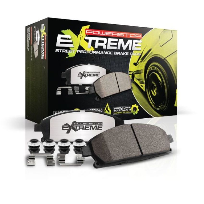 PowerStop Z26-6006 PowerStop - Z26 Performance Carbon-Fiber Ceramic Brake Pads with Hardware Kit