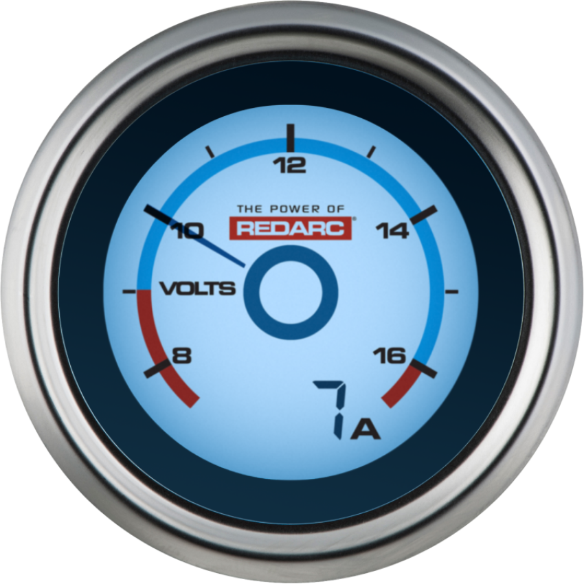 REDARC G52-VA Single Bat. Voltage Gauge