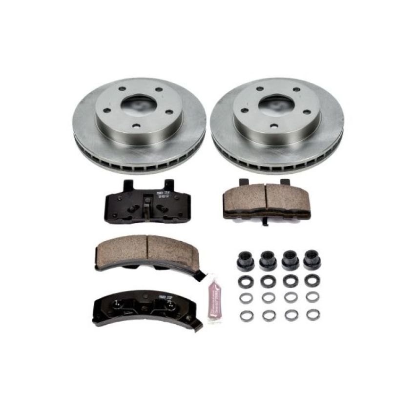 PowerStop KOE2126 OE Stock Replacement Low-Dust Ceramic Brake Pad and Rotor Kit
