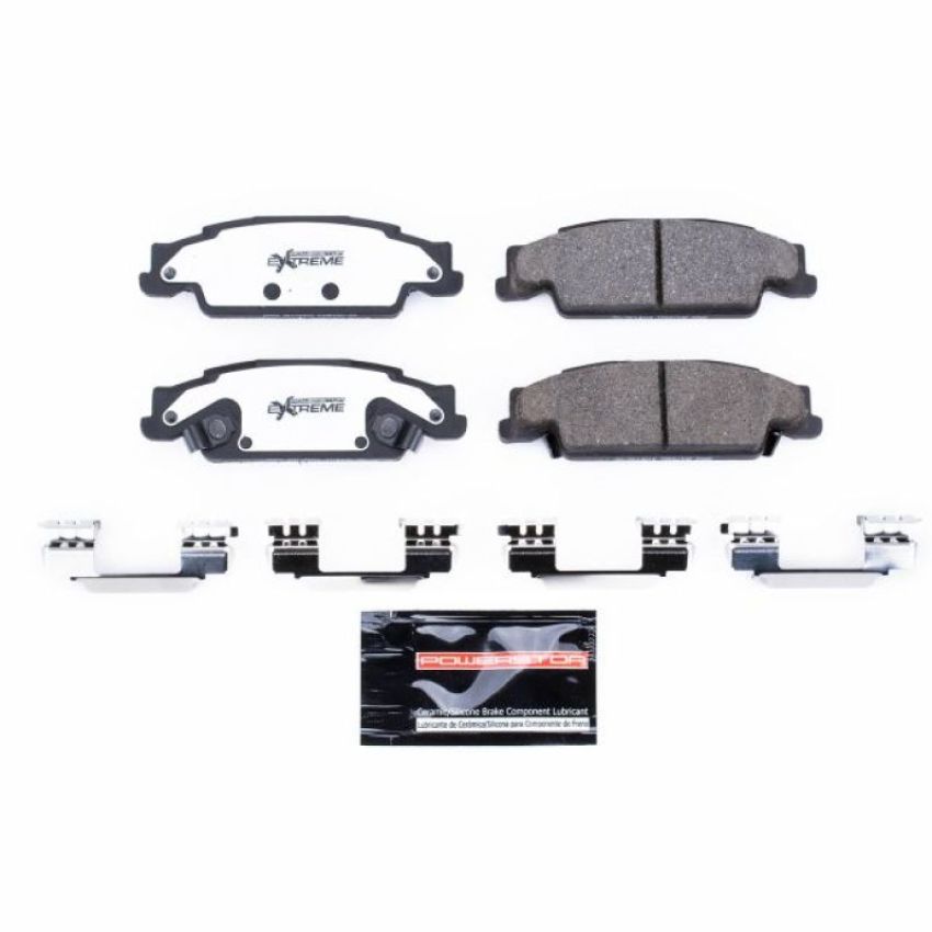 PowerStop Z26-922 PowerStop - Z26 Performance Carbon-Fiber Ceramic Brake Pads with Hardware Kit