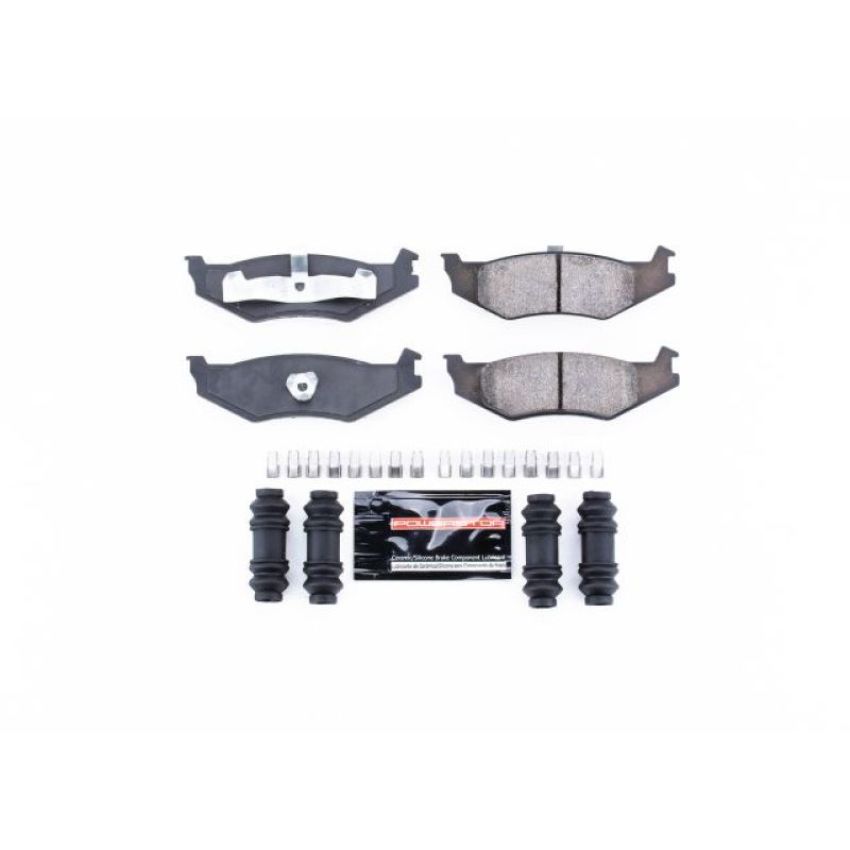 PowerStop Z23-512 PowerStop - Z23 Daily Driver Carbon-Fiber Ceramic Brake Pads with Hardware Kit