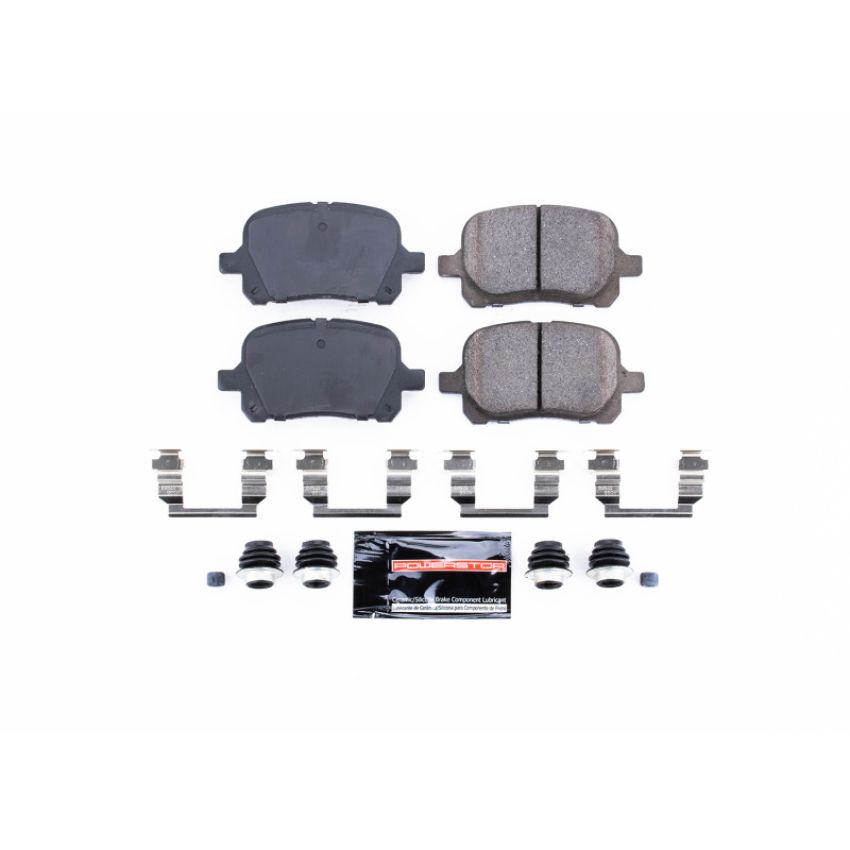 PowerStop Z23-707 PowerStop - Z23 Daily Driver Carbon-Fiber Ceramic Brake Pads with Hardware Kit
