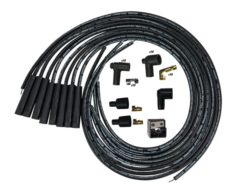MOROSO MOR73232 Blue Max Ignition Wire Set - Black