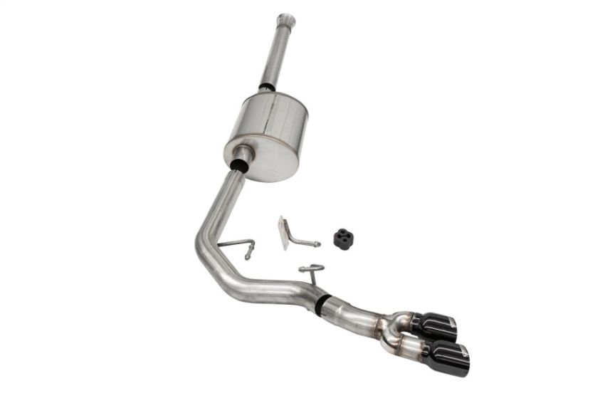 Corsa Performance 21168BLK 3.0in. Front of Tire Exit Catback Exhaust System with Twin 3.5in. Tips