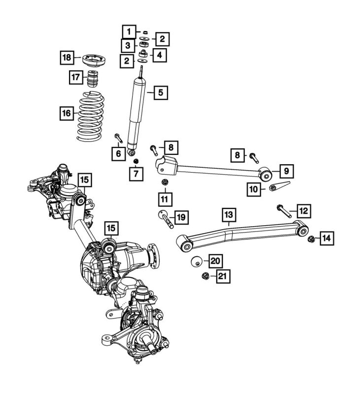 Mopar 52060431AE GROMMET, Shock Absorber