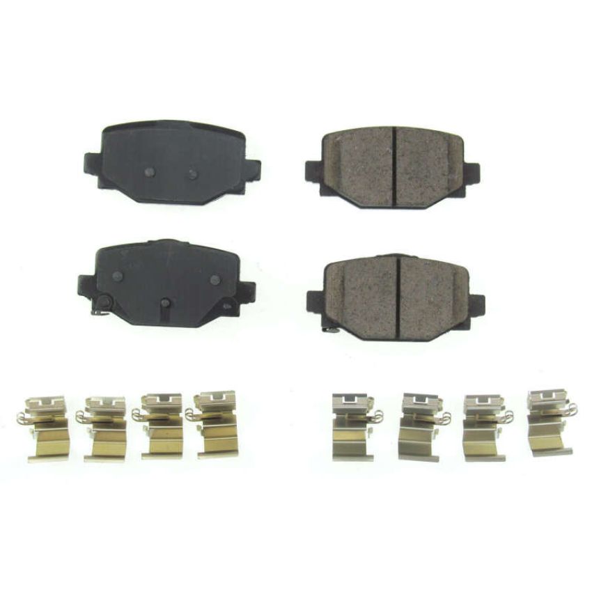 PowerStop 17-2191 PowerStop - Z17 Low-Dust Ceramic Brake Pads with Hardware