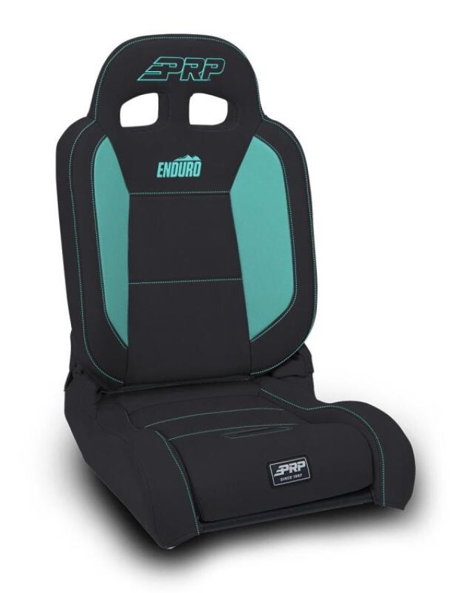 PRP Seats A8701045-201-238 PRP EnduroDaily Reclining Suspension Seat - Black/Teal Vinyl - Passenger