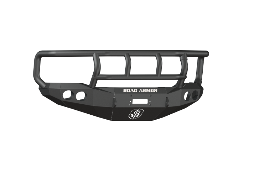 Road Armor 66002B 99-04 Ford F-250 Stealth Front Winch Bumper w/Titan II Wide Flare - Tex Blk