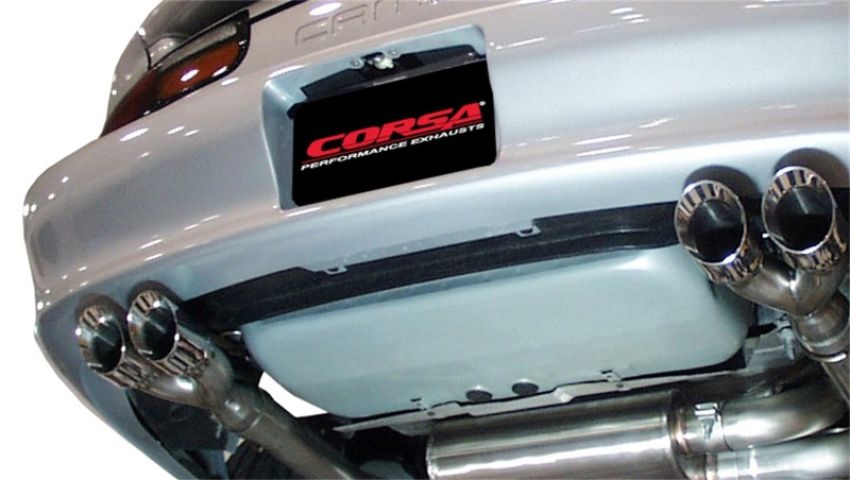 Corsa Performance 14143 3.0in. Cat-Back Dual Rear Exit with Twin 3.5in. Polished Pro-Series Tips