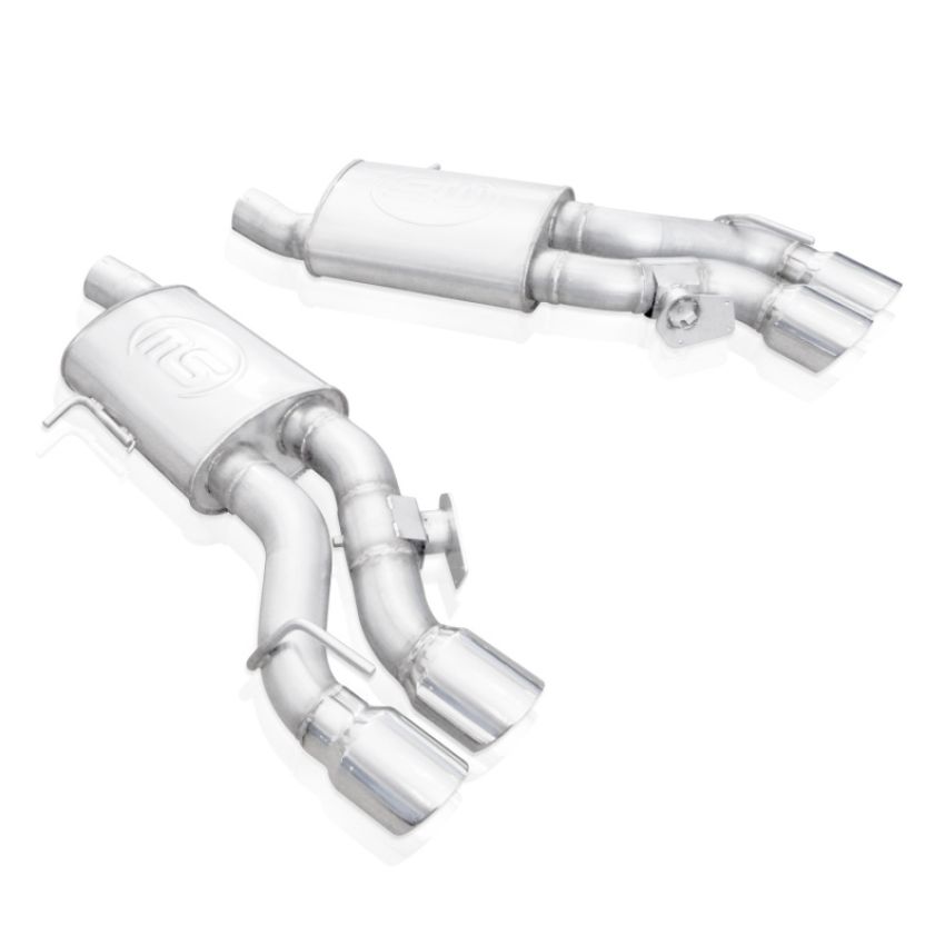 Stainless Works CTSV16MKS-FC 2016-18 Cadillac CTS-V Sedan Axleback System Dual-Mode Turbo Mufflers 4in Tips