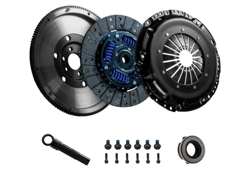DKM Clutch Volkswagen 1.8T 5-Speed Sprung Organic MB Clutch Kit w/ SM Steel Flywheel