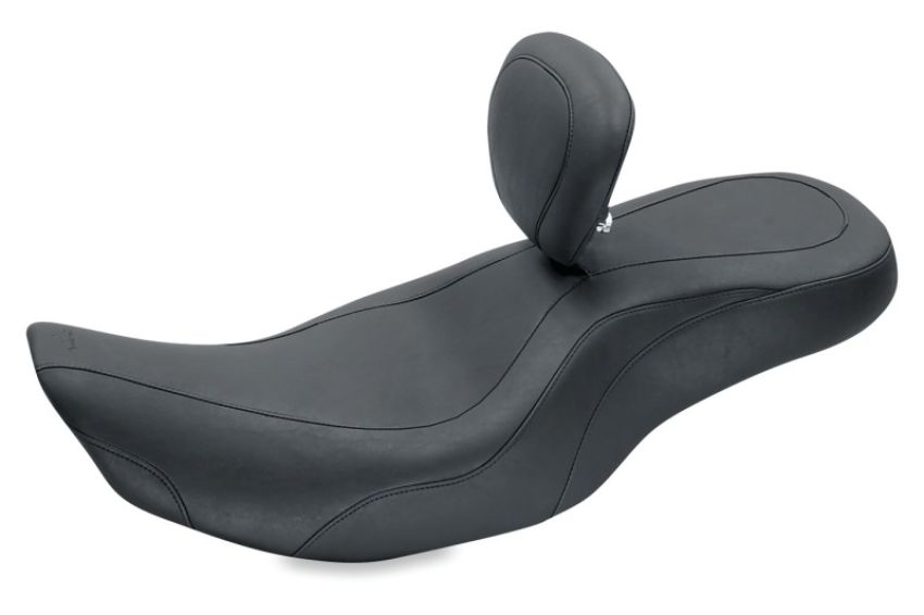 Mustang Motorcycle 79499 Mustang 97-07 Harley Rd King, 06-07 Str Glide ,00-05 Eagle Wide Tripper 1PC Seat-Black