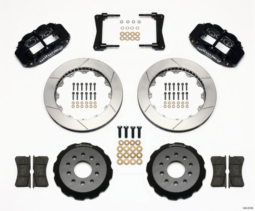 Wilwood 140-9109 Narrow Superlite 6R Front Hat Kit 13.06in 2005-2014 Mustang
