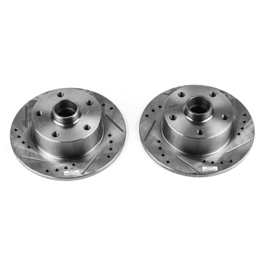 PowerStop EBR472XPR PowerStop Evolution Performance Drilled and Slotted Rotor Pair