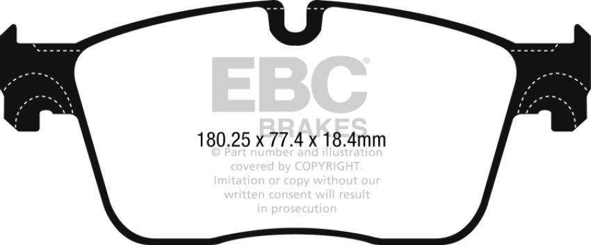EBC Brakes DP32253C Redstuff Ceramic Low Dust Brake Pads