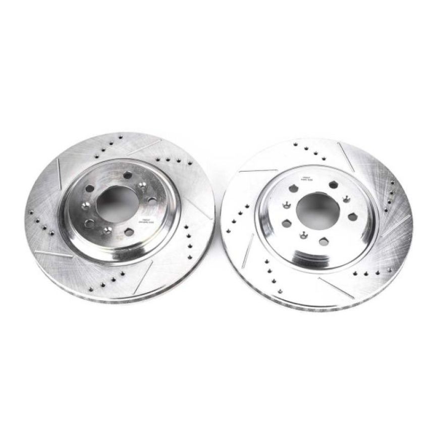 PowerStop AR82121XPR PowerStop Evolution Performance Drilled, Slotted & Plated Brake Rotor Pair