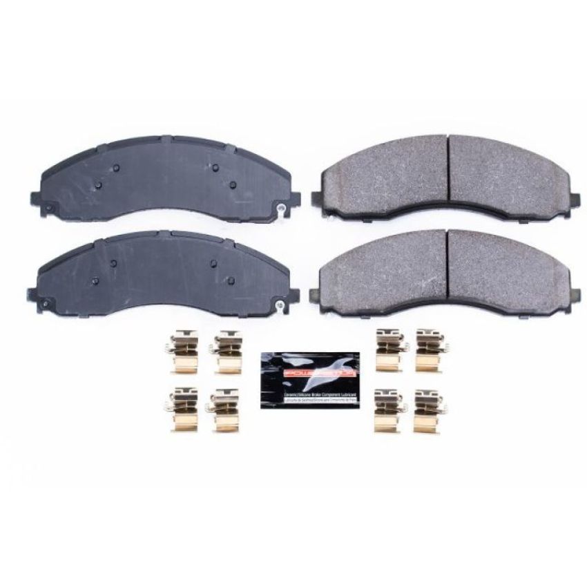 PowerStop Z23-2018 PowerStop - Z23 Daily Driver Carbon-Fiber Ceramic Brake Pads with Hardware Kit