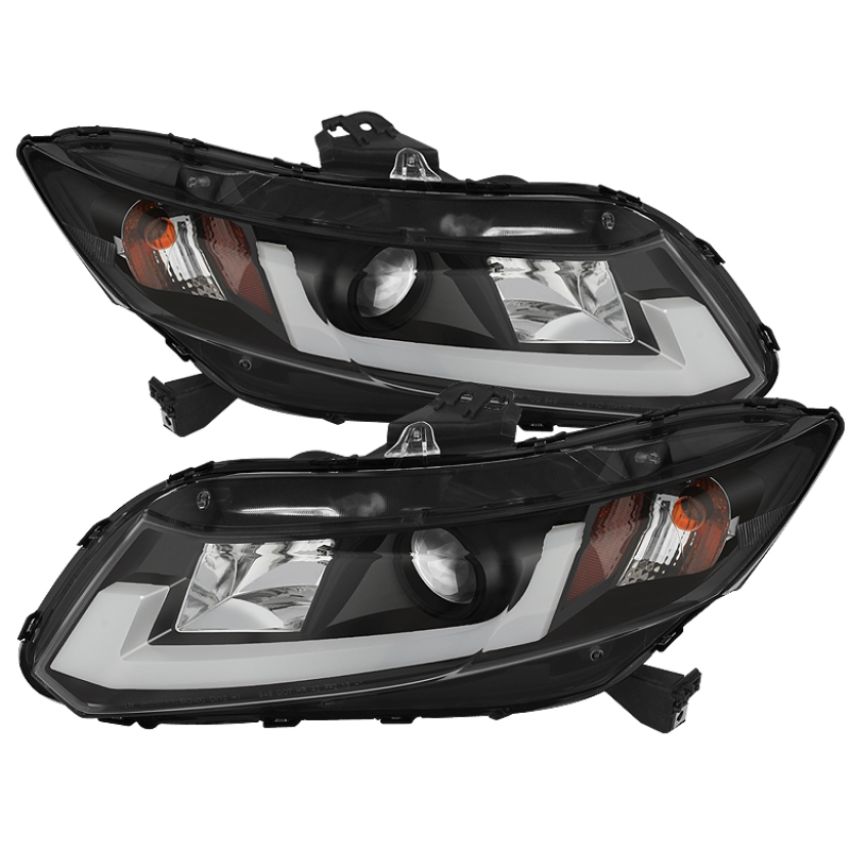 SPYDER 5076519 Projector Headlights - Light Bar DRL - Black
