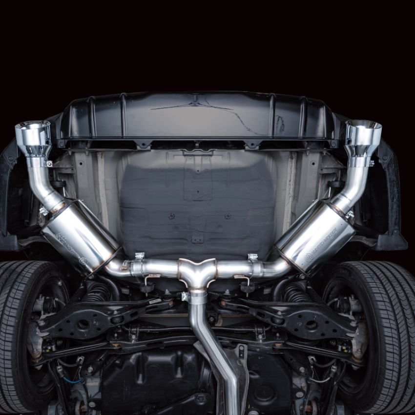 AWE Tuning 3015-32331 22+ Honda Civic Si/Acura Integra Touring Edition Catback Exhaust - Dual Chrome Silver Tip