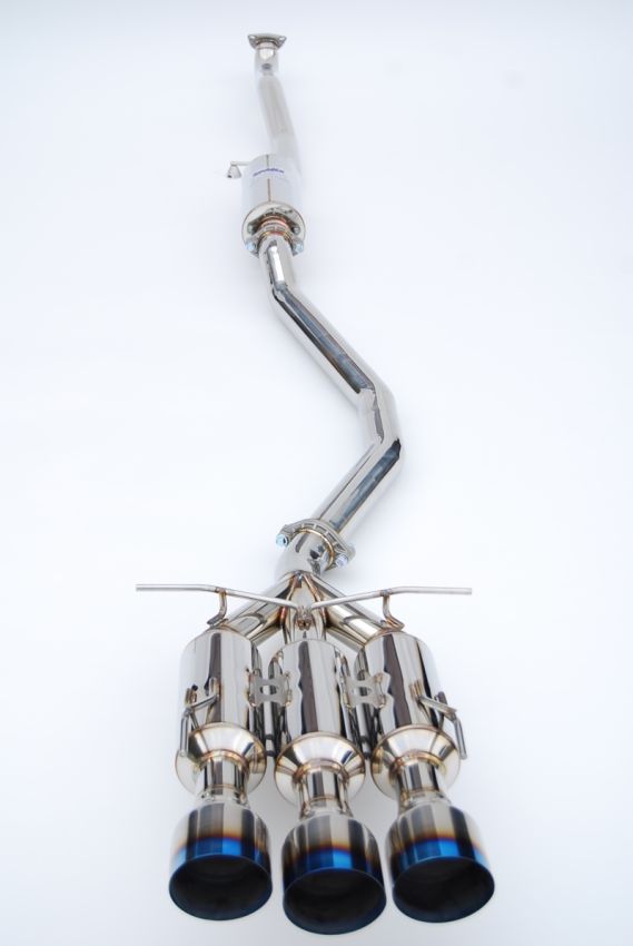 Invidia HS17CS47GM3ST 17+ Honda Civic SI Sedan Gemini Triple Titanium Tip Cat-back Exhaust